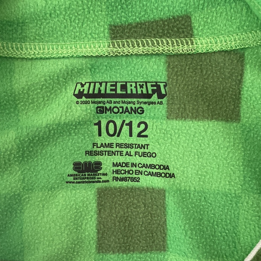 Minecraft creeper onesie - Picture 3 of 3